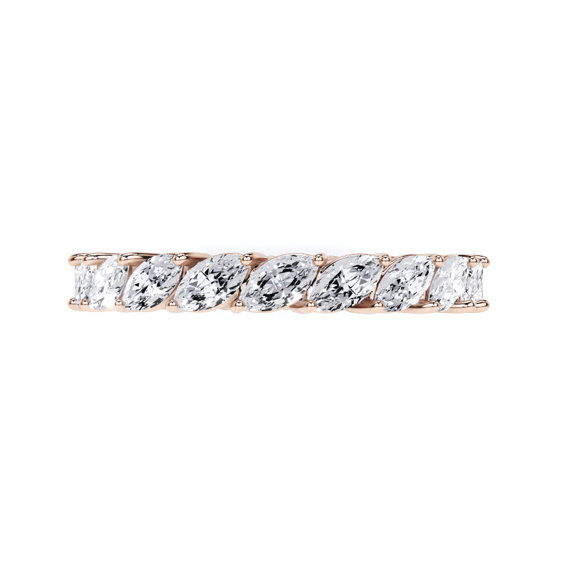 Marquise Alliance White Diamond Ring