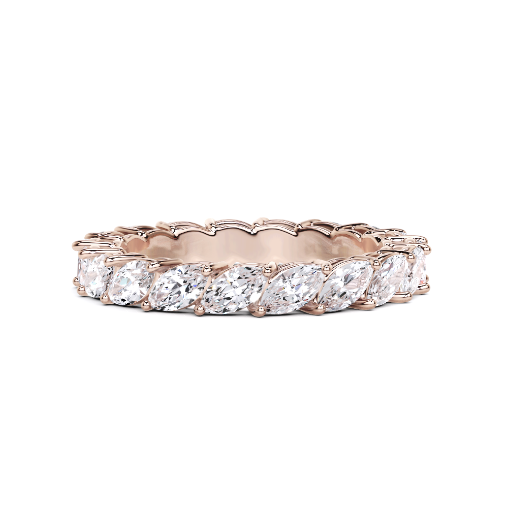 Marquise Alliance White Diamond Ring