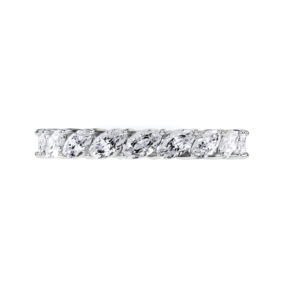 Marquise Alliance White Diamond Ring