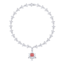 Galaxia Ruby Emerald Cut and White Diamond  High Jewellery Necklace