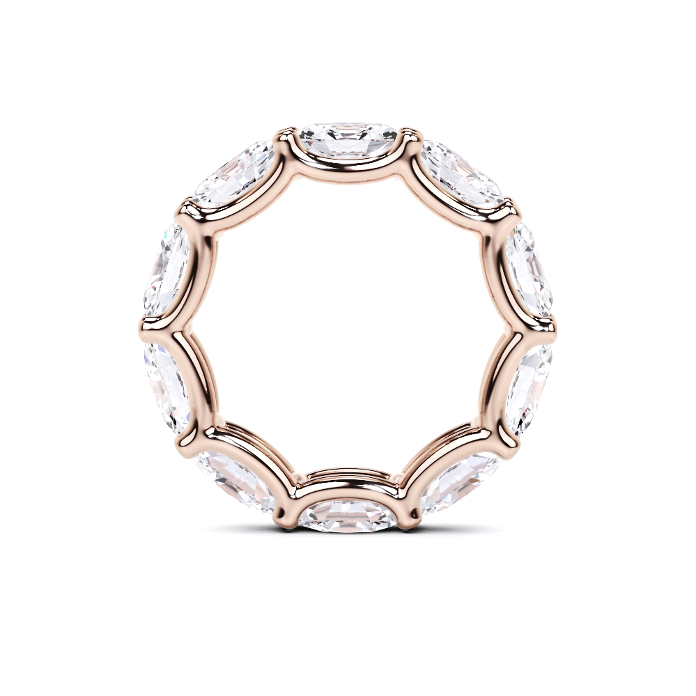 Oval White Diamond Ring