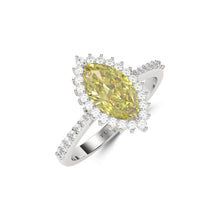 Icon Marquise Shape Yellow Diamond  Engagement Ring