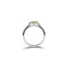 Emerald Cut Yellow Diamond Engagement Ring