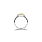 Icon Pear Shape Yellow Diamond and White Diamond Engagement Ring