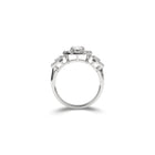 Icon Three Stone Oval Diamond  Engagement Ring