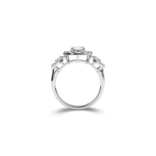 Icon Three Stone Oval Diamond  Engagement Ring