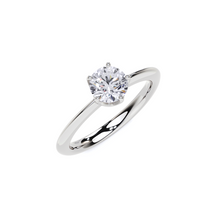 Solitare Round Cut Diamond Engagement Ring - 5 Prong