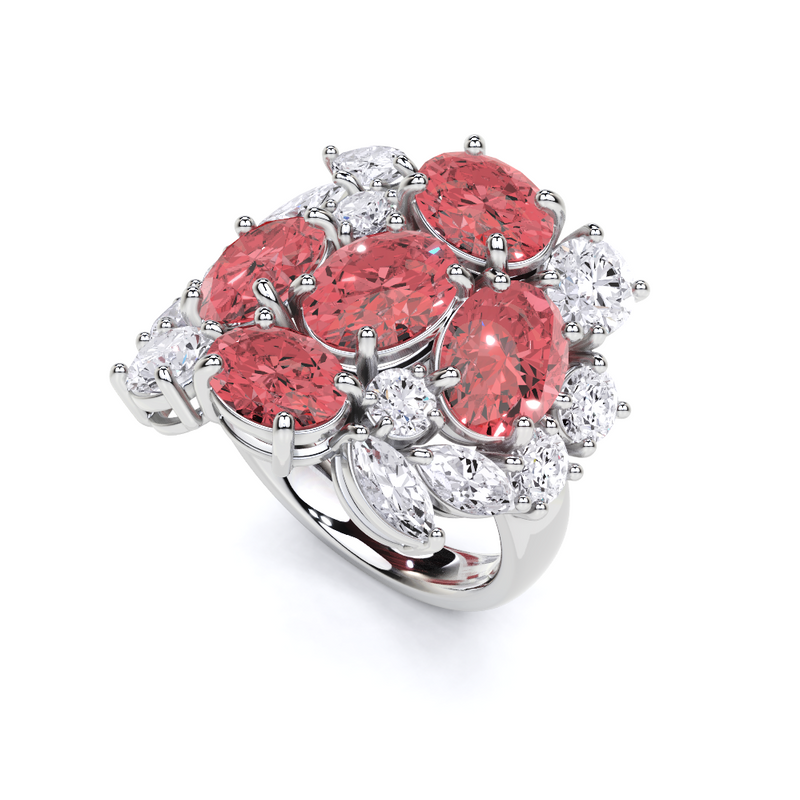 Legacy Ruby and White Diamond Ring