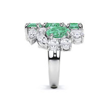 Legacy Emerald and White Diamond Ring