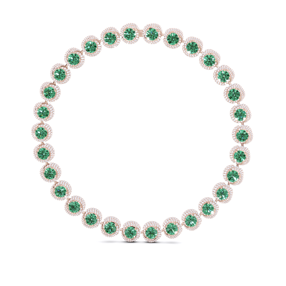 Flawless Emerald and Diamond High Jewellery Necklace