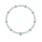 Unique Treasure Emerald and Diamond  High Jewellery Necklace