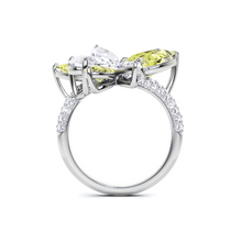 Yellow Marquise Cut and Diamond  High Jewellerly Ring