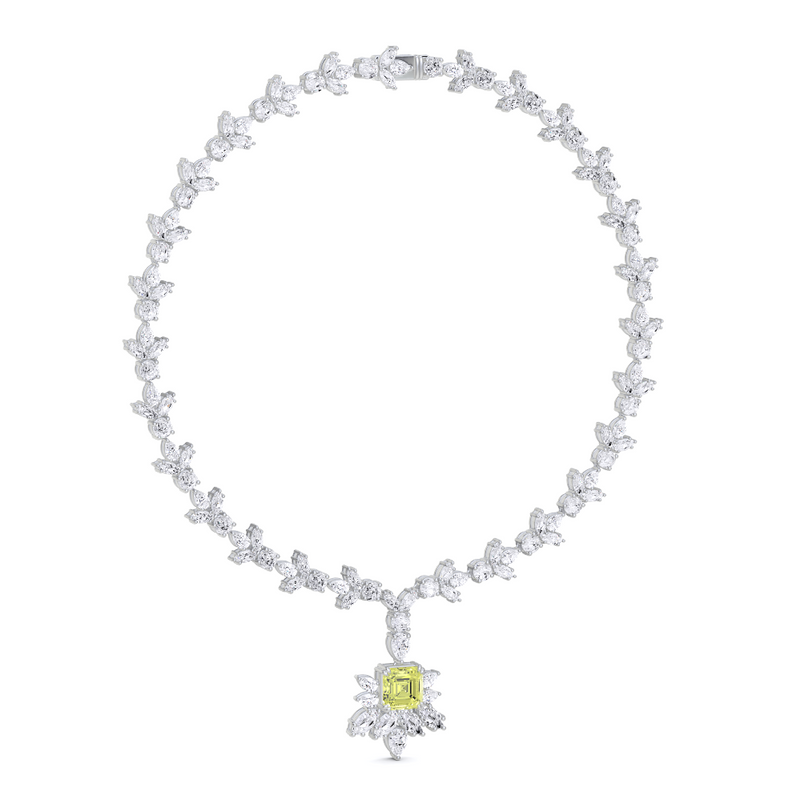 Galaxia Fancy Yellow Diamond and  White Diamond High Jewellery Necklace