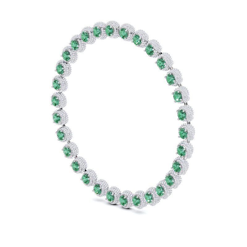 Flawless Emerald and Diamond High Jewellery Necklace