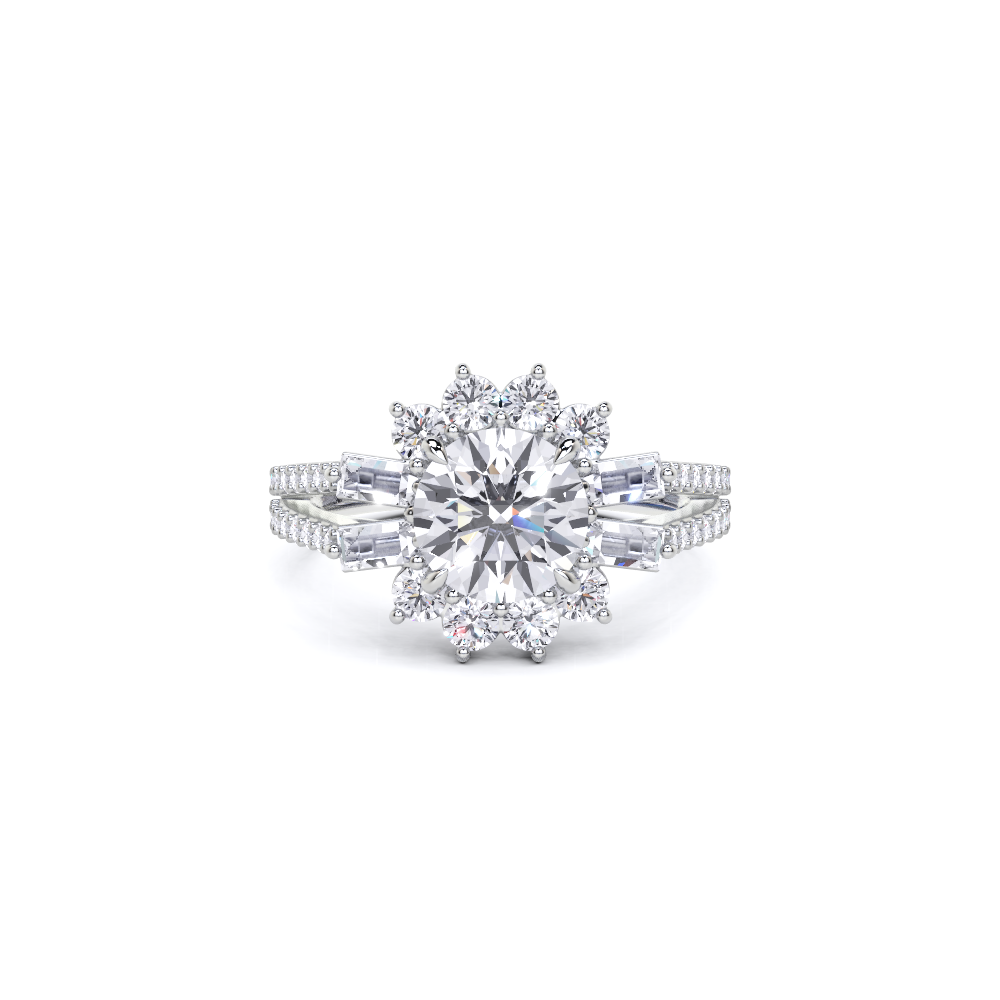 Round Cut Diamond Engagement Ring