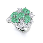 Legacy Emerald and White Diamond Ring