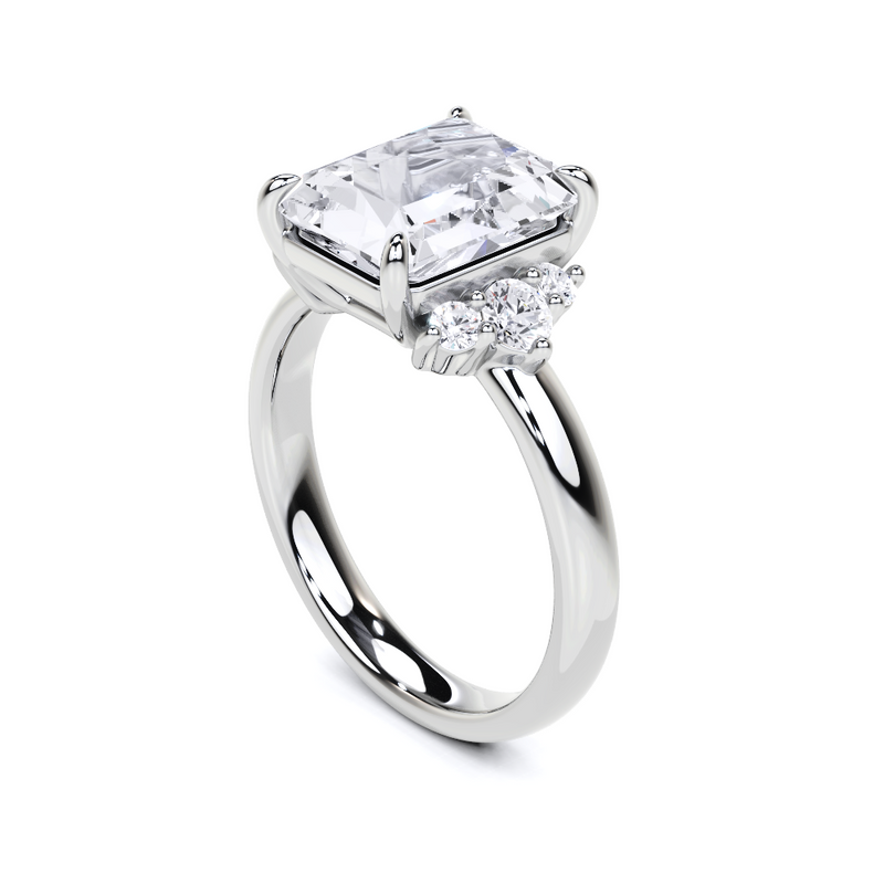 Emerald Cut Diamond Engagement Ring