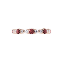 Ruby and White Diamond Navette Ring