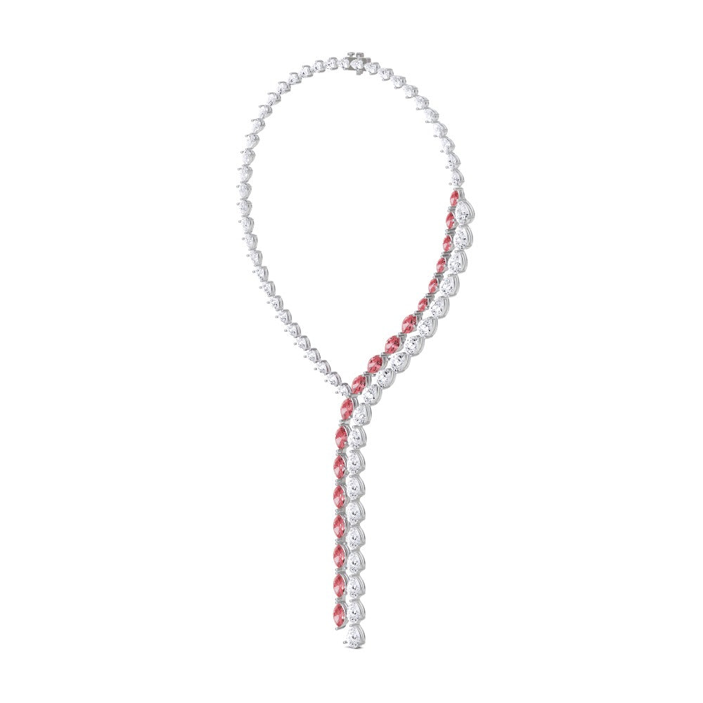 Icon Ruby Pear Diamond High Jewellery Necklace