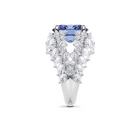 Sapphire Oval and Diamond High Jewellery Ring