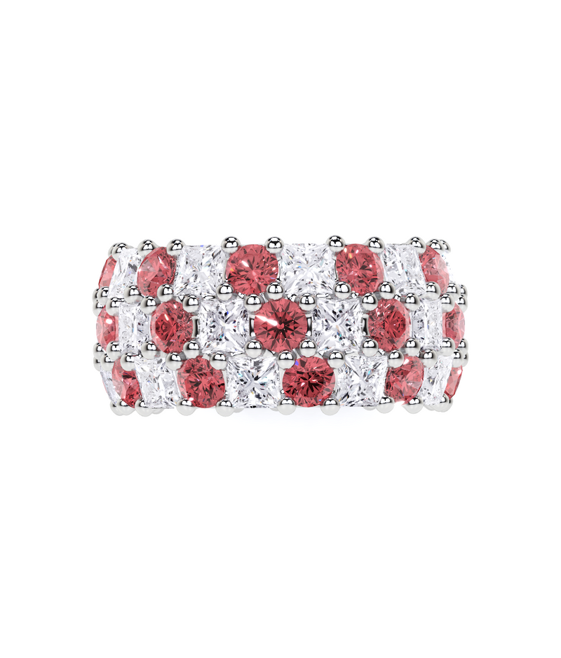 Classic Round Ruby and Diamond Ring