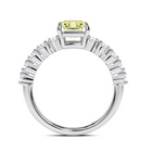 Fancy Yellow Radiant Cut Diamond Engagement Ring