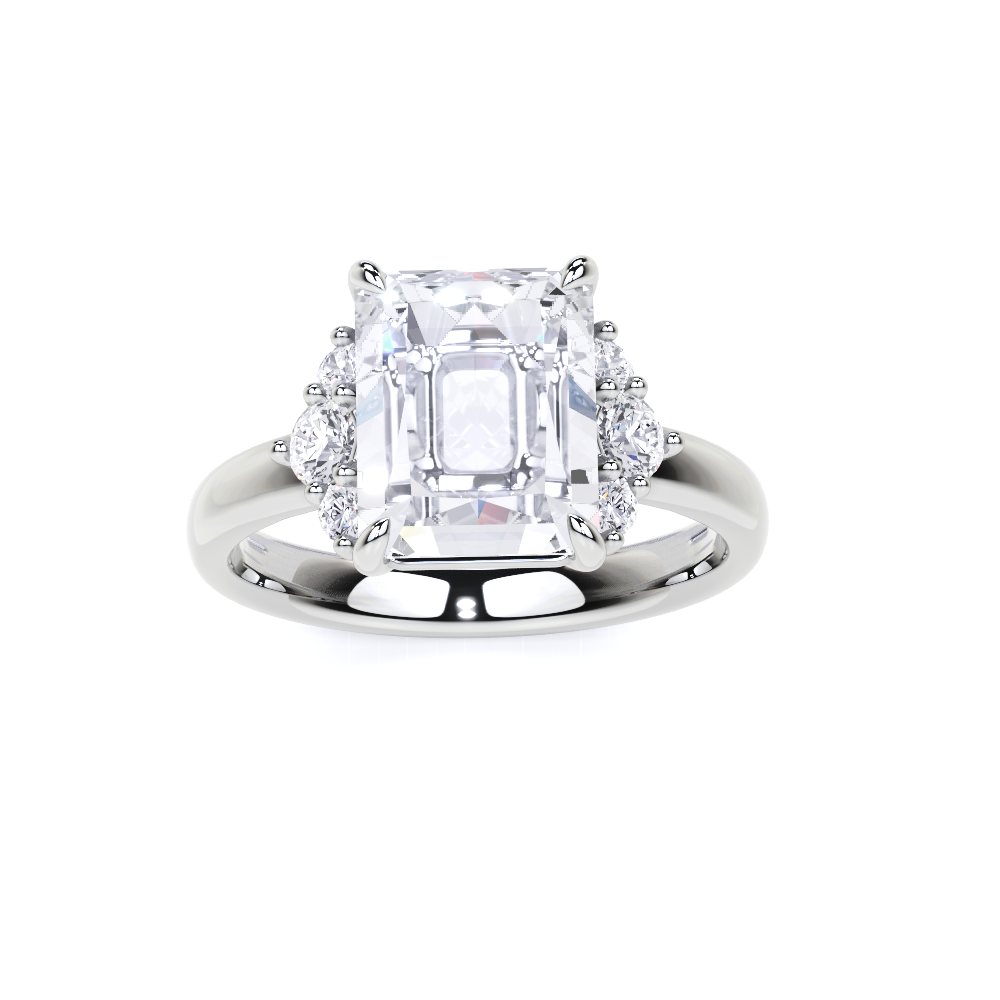 Emerald Cut Diamond Engagement Ring