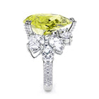 Fancy Yellow Pear Cut Diamond and White Diamond High Jewellery Ring