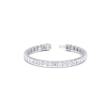 Emerald Square Cut White Diamond Bracelet