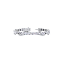 Emerald Square Cut White Diamond Bracelet