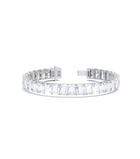 Radiant White Diamond Cut Bracelet