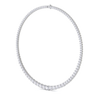 Round Diamond Graduated Necklace