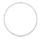 Round Diamond Graduated Necklace