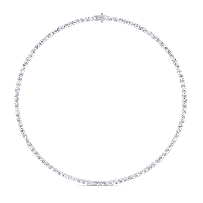 Round Classic Diamond Necklace