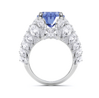 Sapphire Oval and Diamond High Jewellery Ring