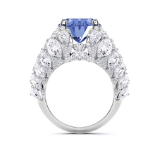 Sapphire Oval and Diamond High Jewellery Ring