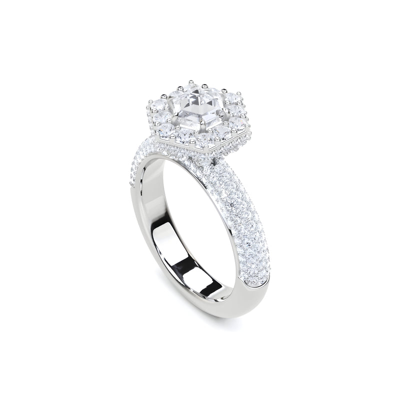 Icon Star Cut Diamond Engagement Ring