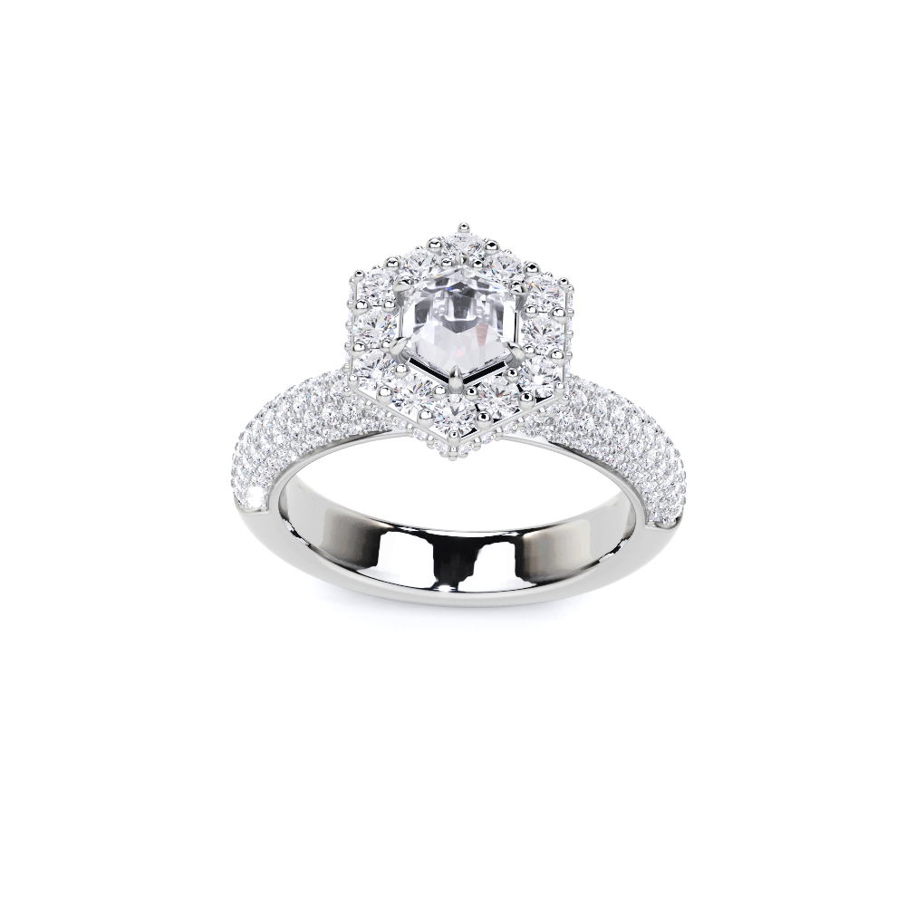 Icon Star Cut Diamond Engagement Ring