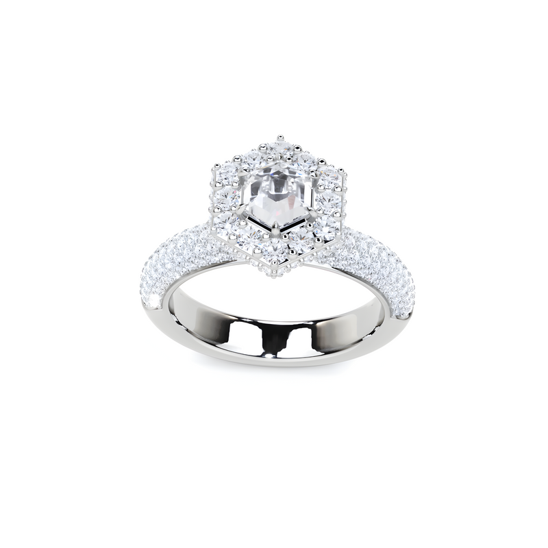 Icon Star Cut Diamond Engagement Ring