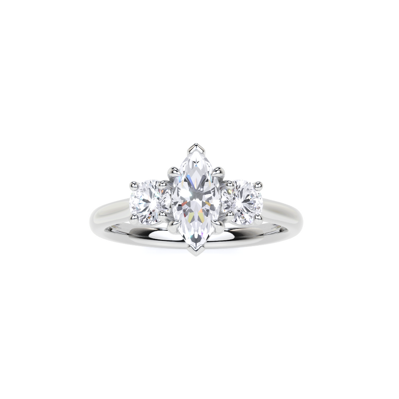 Marquise Cut Diamond Engagement Ring