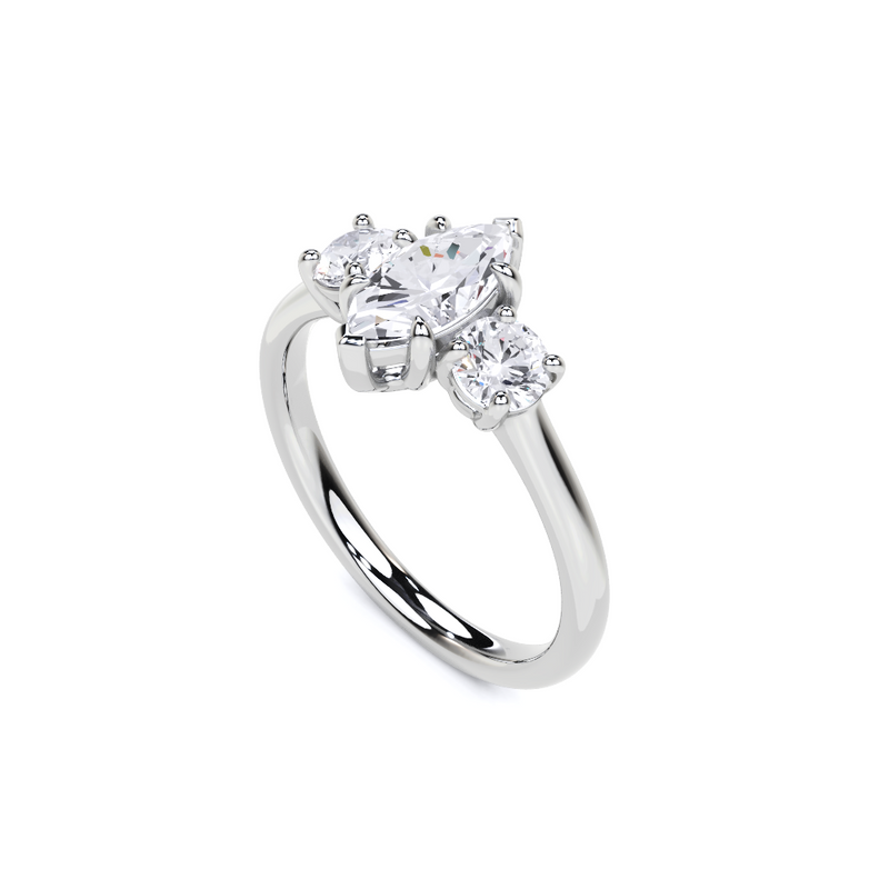 Marquise Cut Diamond Engagement Ring