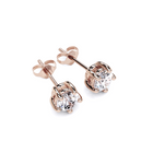 Round Diamond Stud Earrings - 5 Prong