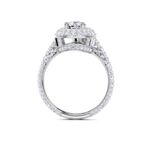 Pear Cushion Cut Diamond Engagement Ring