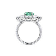 Emerald Oval Cut and Diamond  High Jewellerly Ring