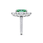 Emerald Oval Cut and Diamond  High Jewellerly Ring