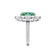 Emerald Oval Cut and Diamond  High Jewellerly Ring