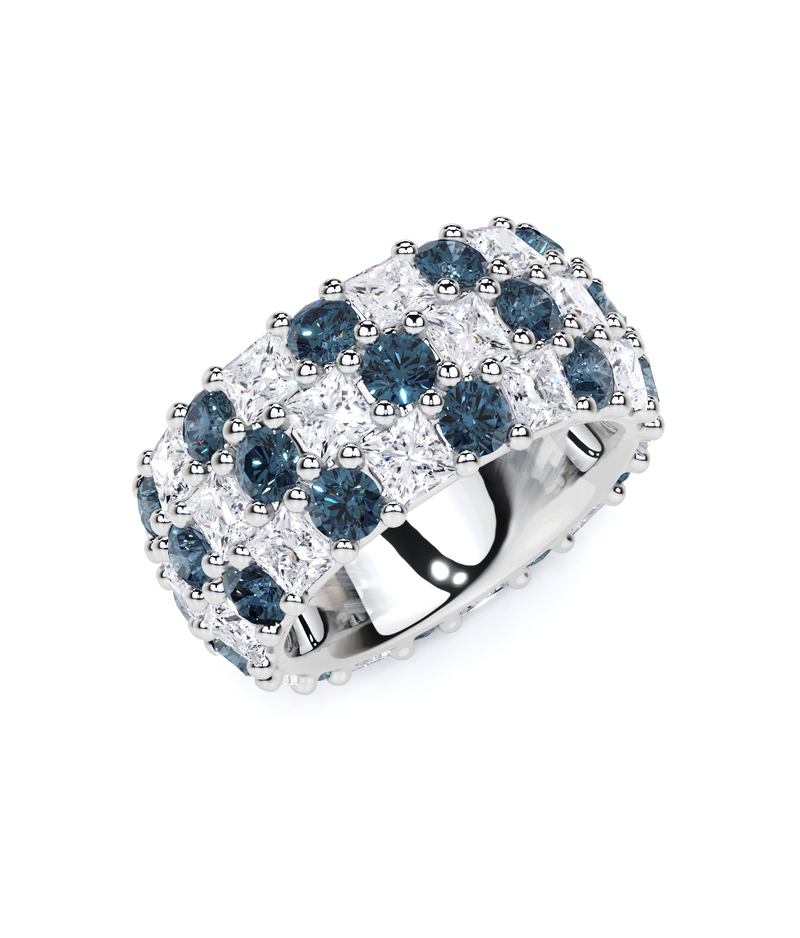 Classic Round Sapphire and Diamond Ring