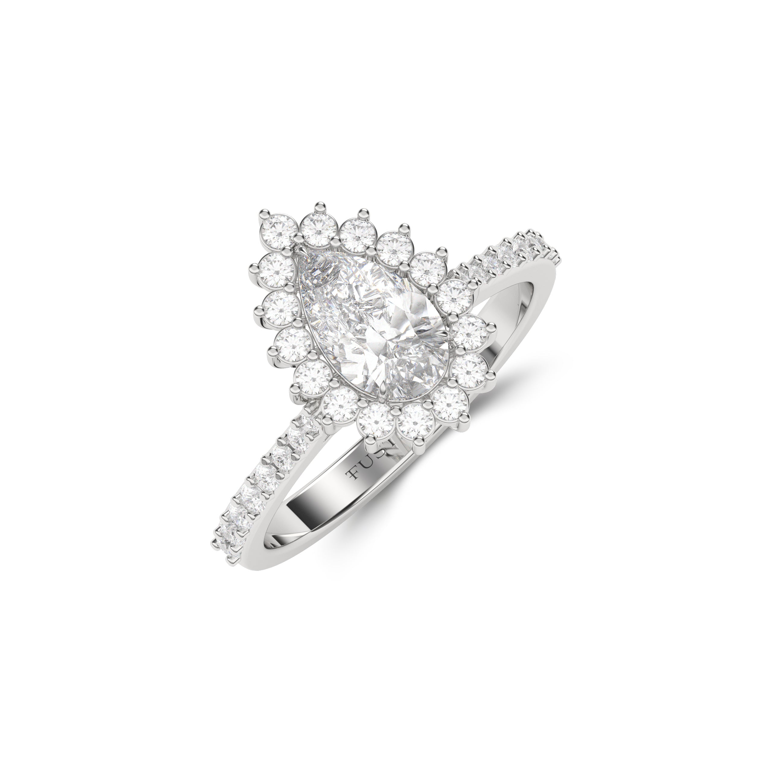 Icon Pear Shape Diamond Engagement Ring