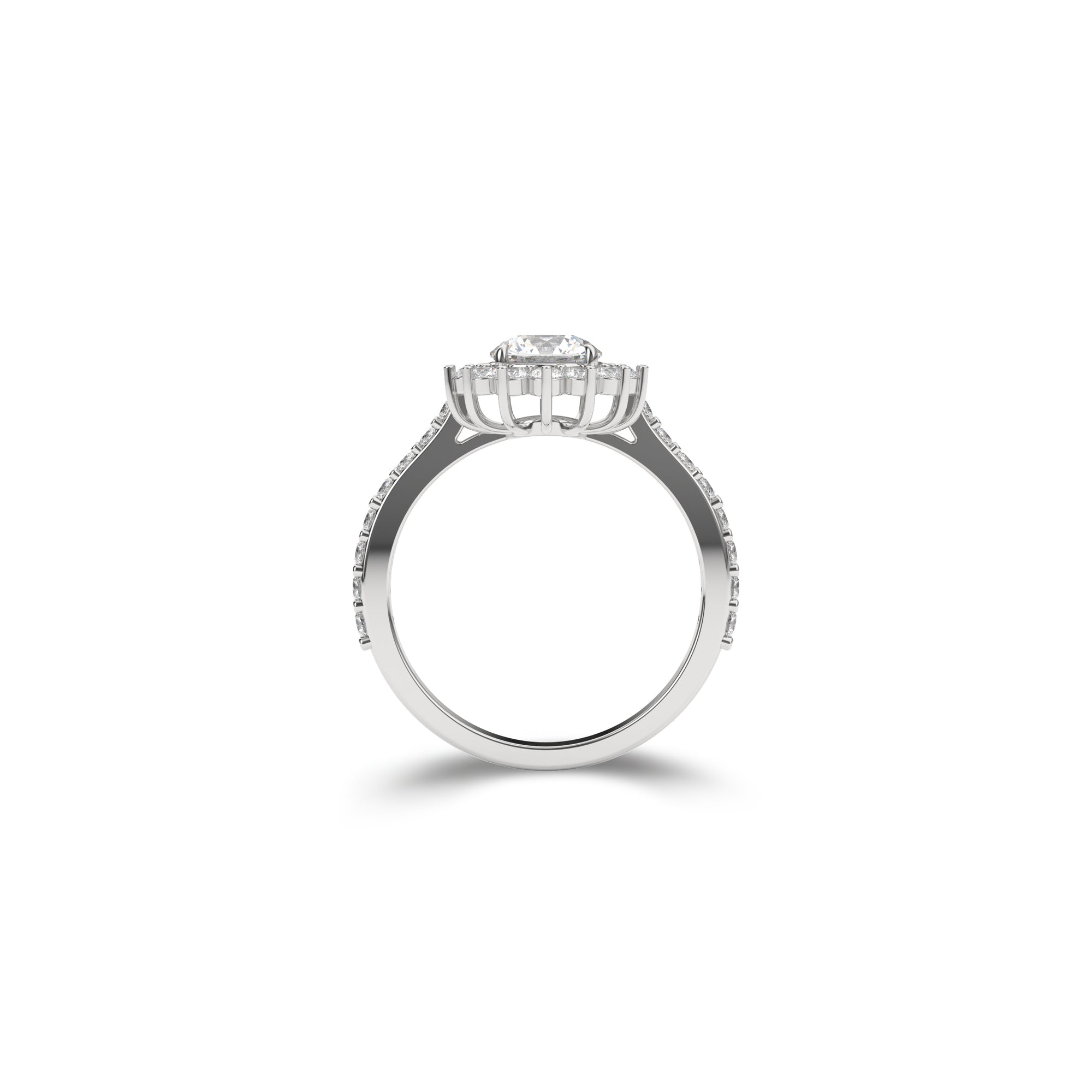 Icon Round Shape Diamond Engagement Ring