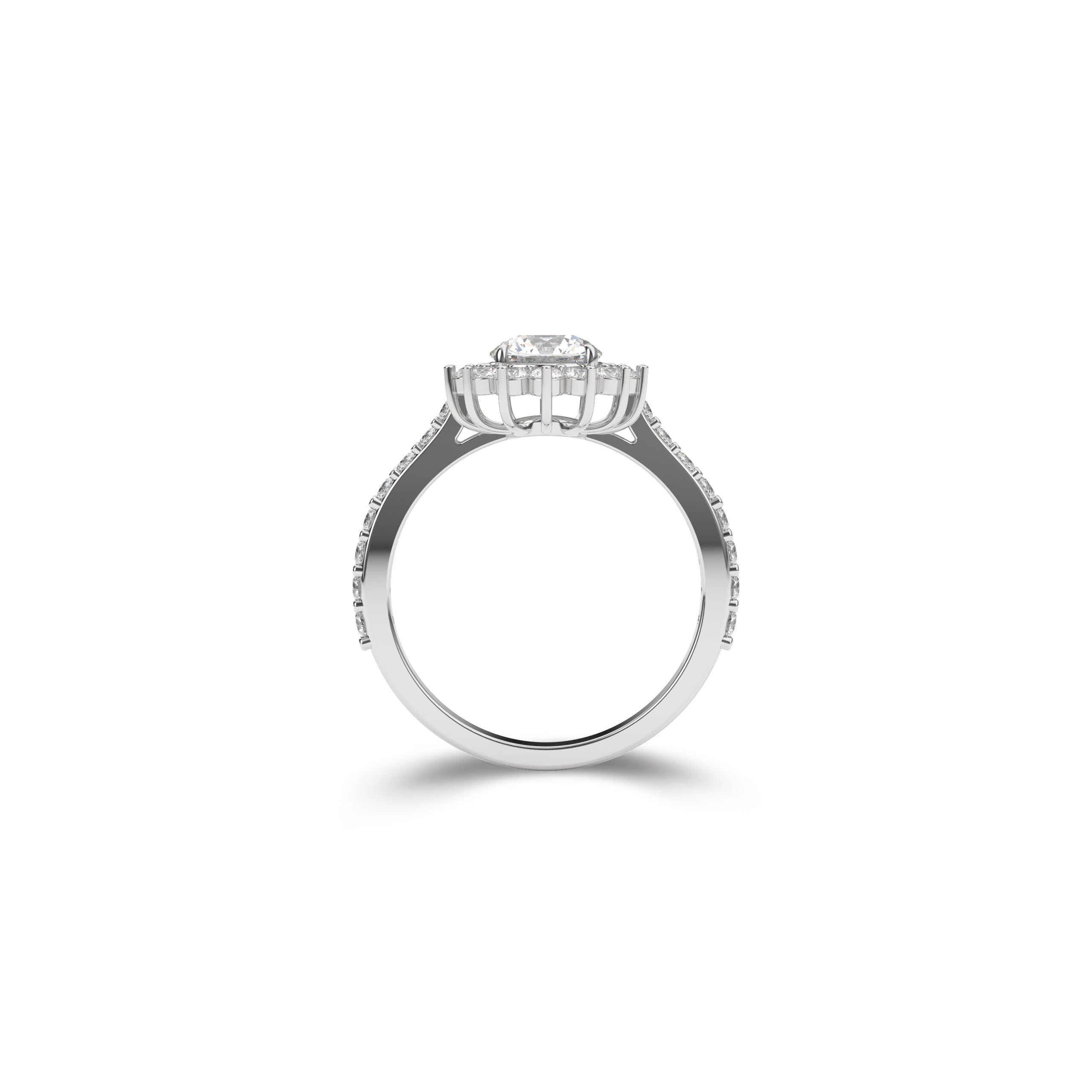 Icon Round Shape Diamond Engagement Ring